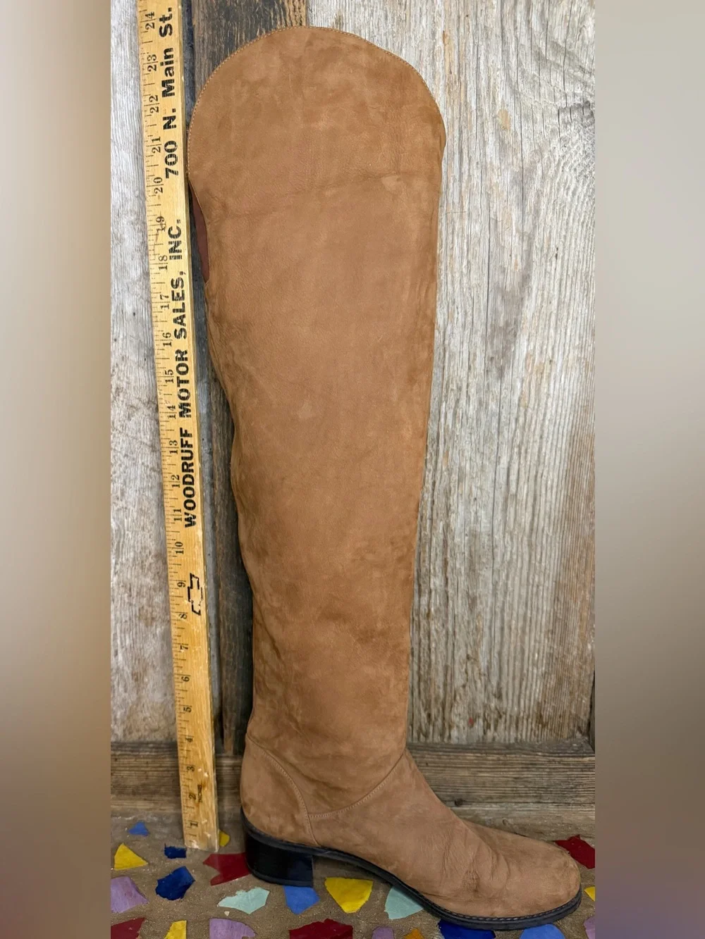 Stuart Weitzman Dunkirk Brown Suede Over the Knee Boots 6.5